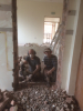 Working on improvements in the Church hall