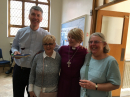 Celebration following Confirmation service
